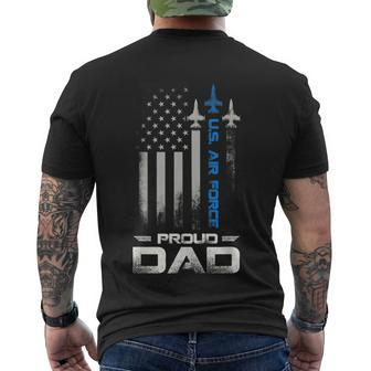 Pride US Army Im A Proud Air Force Dad Men's Crewneck Short Sleeve Back Print T-shirt - Monsterry