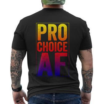 Pro Choice Af Reproductive Rights Cool Gift V3 Men's Crewneck Short Sleeve Back Print T-shirt - Monsterry CA
