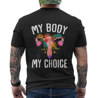 Pro Choice Roe V Wade Feminist 1973 Protect Men's Crewneck Short Sleeve Back Print T-shirt - Monsterry