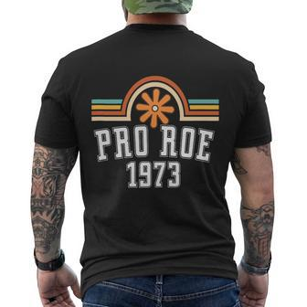Pro Roe 1973 Rainbow Womens Rights Men's Crewneck Short Sleeve Back Print T-shirt - Monsterry