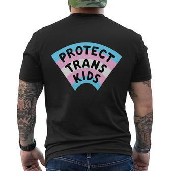 Protect Trans Kids V2 Men's Crewneck Short Sleeve Back Print T-shirt - Monsterry DE