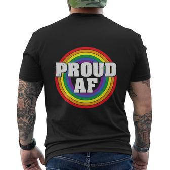 Proud Af Lgbt Flag Lgbt Pride Month Rainbow Men's T-shirt Back Print - Thegiftio UK