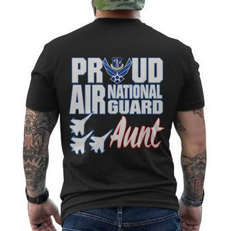 Proud Air National Guard Aunt Usa Military Women Men's Crewneck Short Sleeve Back Print T-shirt - Monsterry