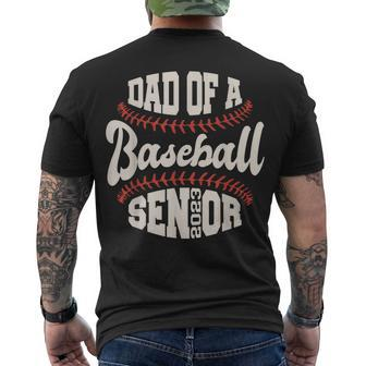 Proud Dad Of A Baseball Senior 2023 Class Of 2023 Men's T-shirt Back Print - Thegiftio UK