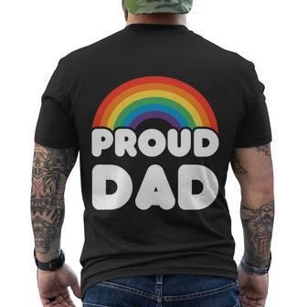 Proud Dad Lgbt Csd Gift Men's Crewneck Short Sleeve Back Print T-shirt - Monsterry