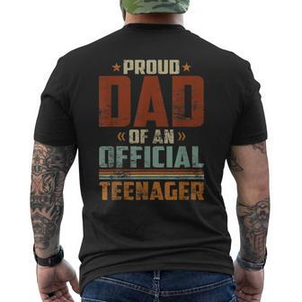 Proud Dad Official Nager Bday Party 13 Year Old Men's T-shirt Back Print - Thegiftio UK