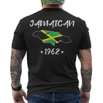 Proud To Be Jamaican Vintage Jamaica Flag Men's T-shirt Back Print - Thegiftio UK