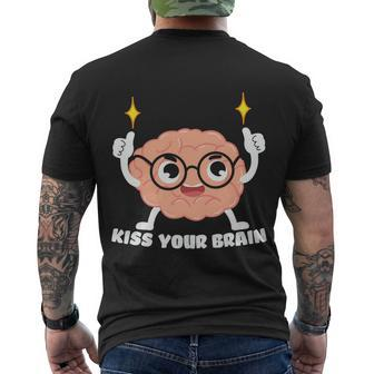 Proud Teacher Life Kiss Your Brain Premium Plus Size Shirt For Teacher Female Men's Crewneck Short Sleeve Back Print T-shirt - Monsterry AU