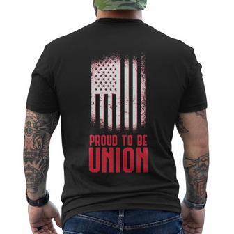 Proud To Be Union Skilled Labor Worker Labor Day Meaningful Men's T-shirt Back Print - Thegiftio UK