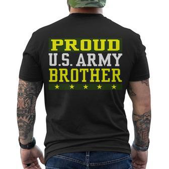 Proud US Army Brother T-Shirt Men's T-shirt Back Print - Thegiftio UK