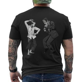 Pulp Frankenstein Dancing Monster Men's Crewneck Short Sleeve Back Print T-shirt - Monsterry CA