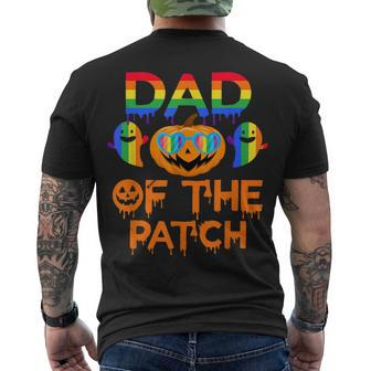 Pumpkin Dad Of The Patch Boo Ghost Lgbt Pride Halloween Men's T-shirt Back Print - Thegiftio UK