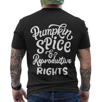 Pumpkin Spice And Reproductive Rights Cool Gift V2 Men's Crewneck Short Sleeve Back Print T-shirt - Monsterry
