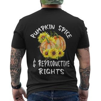Pumpkin Spice And Reproductive Rights Fall Feminist Choice Funny Gift Men's Crewneck Short Sleeve Back Print T-shirt - Monsterry AU