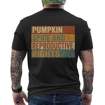 Pumpkin Spice And Reproductive Rights Gift V10 Men's Crewneck Short Sleeve Back Print T-shirt - Monsterry AU