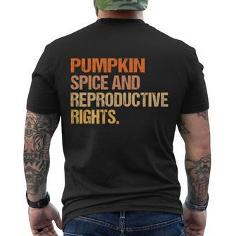 Pumpkin Spice And Reproductive Rights Gift V3 Men's Crewneck Short Sleeve Back Print T-shirt - Monsterry DE