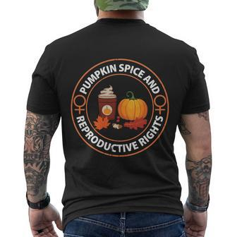 Pumpkin Spice And Reproductive Rights Gift V5 Men's Crewneck Short Sleeve Back Print T-shirt - Monsterry