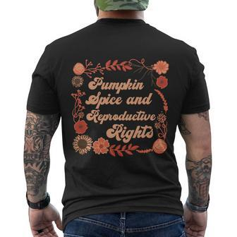 Pumpkin Spice Reproductive Rights Fall Feminist Pro Choice Gift Men's Crewneck Short Sleeve Back Print T-shirt - Monsterry