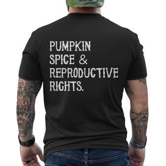 Pumpkin Spice Reproductive Rights Feminist Rights Gift V2 Men's Crewneck Short Sleeve Back Print T-shirt - Monsterry