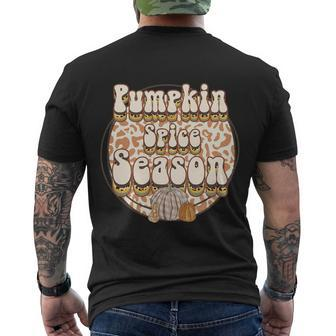 Pumpkin Spice Season Thanksgiving Quote Men's Crewneck Short Sleeve Back Print T-shirt - Monsterry CA
