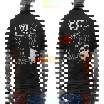 I Put Boo In Boujee Halloween Boo Ghost Men's T-shirt Back Print - Seseable