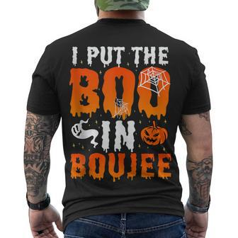I Put The Boo In Boujee Halloween Night Men's T-shirt Back Print - Seseable