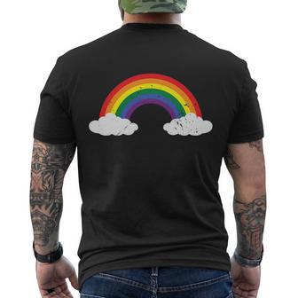 Rainbow Lgbt Gay Pride Lesbian Bisexual Ally Quote V2 Men's Crewneck Short Sleeve Back Print T-shirt - Monsterry