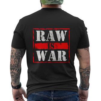 Raw Is War Wrestler Vintage Men's Crewneck Short Sleeve Back Print T-shirt - Monsterry DE