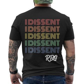 Rbg Cool Gift I Dissent Cool Gift Men's Crewneck Short Sleeve Back Print T-shirt - Monsterry