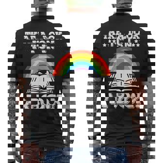 Reading Lovers Take A Look Its In A Book Lovers Bookworms Men's T-shirt Back Print - Thegiftio