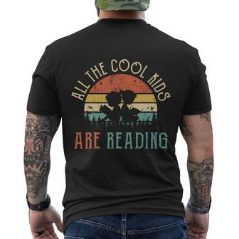 Reading Teacher All The Cool Children Are Reading Book Vintage Men's T-shirt Back Print - Thegiftio UK