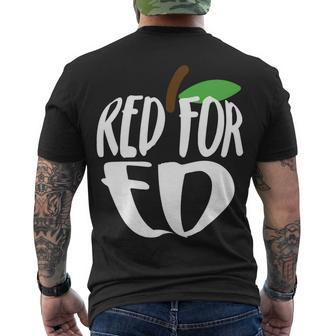Red For Ed Arizona Teacher Men's Crewneck Short Sleeve Back Print T-shirt - Monsterry
