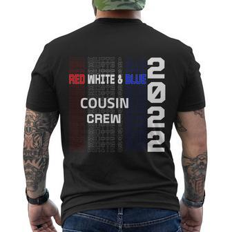Red White And Blue Cousin Crew 2022 4Th Of July American Flag Gift Men's Crewneck Short Sleeve Back Print T-shirt - Monsterry