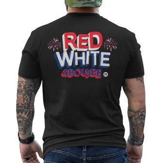 Red White And Boujee 4Th Of July Patriotic July Fourth V2 Men's T-shirt Back Print - Seseable
