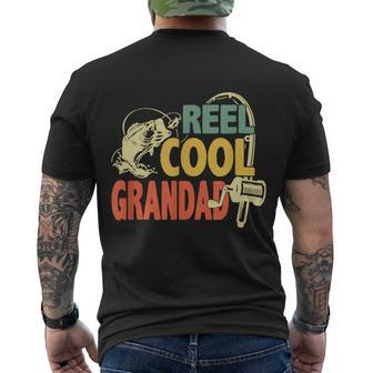 Reel Cool Grandad Fishing Shirts Fathers Day Fisher Men's T-shirt Back Print - Thegiftio UK