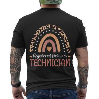 Registered Behavior Technician Rbt Behavioral Aba Therapist Men's T-shirt Back Print - Thegiftio UK