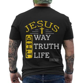 Religious Christian Bible Verse Men's T-shirt Back Print - Thegiftio UK