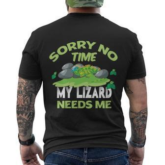 Reptile Lover Lizard Gift Men's Crewneck Short Sleeve Back Print T-shirt - Monsterry CA