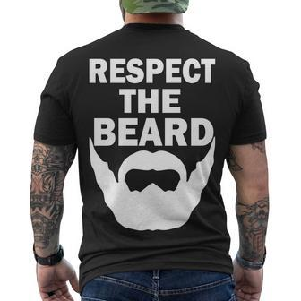 Respect The Beard Tshirt Men's Crewneck Short Sleeve Back Print T-shirt - Monsterry CA