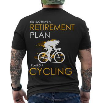 Retirement Plan On Cycling V2 Men's Crewneck Short Sleeve Back Print T-shirt - Monsterry UK