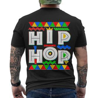 Retro 90S Hip Hop Men's Crewneck Short Sleeve Back Print T-shirt - Monsterry