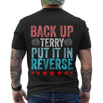Retro Back Up Terry Put It In Reverse 4Th Of July Fireworks V2 Men's Crewneck Short Sleeve Back Print T-shirt - Monsterry