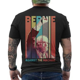 Retro Bernie Sanders Against The Machine Men's Crewneck Short Sleeve Back Print T-shirt - Monsterry