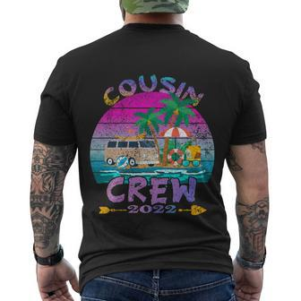 Retro Cousin Crew Vacation 2022 Beach Trip Family Matching Gift Men's Crewneck Short Sleeve Back Print T-shirt - Monsterry UK