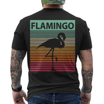 Retro Flamingo Vintage Flamingo Men's T-shirt Back Print - Thegiftio UK