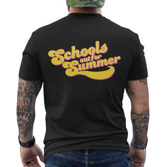 Retro Schools Out For Summer Men's Crewneck Short Sleeve Back Print T-shirt - Monsterry