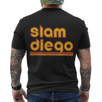 Retro Slam Diego Baseball San Fan Tshirt Men's Crewneck Short Sleeve Back Print T-shirt - Monsterry