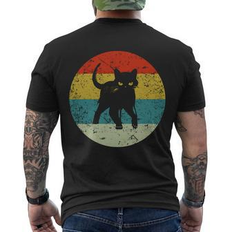 Retro Vintage Cat V2 Men's Crewneck Short Sleeve Back Print T-shirt - Monsterry AU