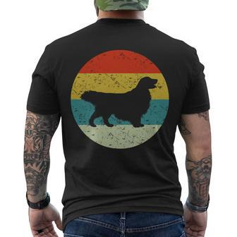 Retro Vintage Golden Retriever Dog Men's T-shirt Back Print - Thegiftio UK