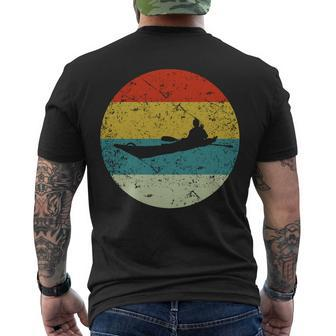 Retro Vintage Kayak V3 Men's Crewneck Short Sleeve Back Print T-shirt - Monsterry